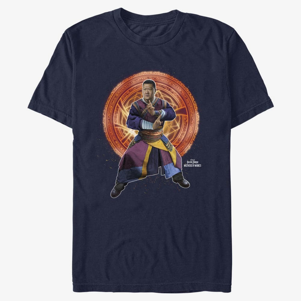 T-Shirts Merch Marvel Doctor Strange in the Multiverse of Madness - Wong Hero Style Unisex T-Shirt Navy Blue