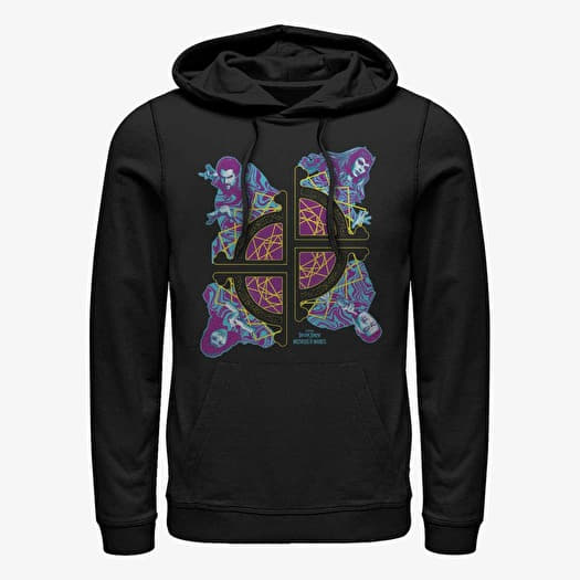 Sweatshirt Merch Marvel Doctor Strange in the Multiverse of Madness - Dr Strange Group Badge Unisex Hoodie Black