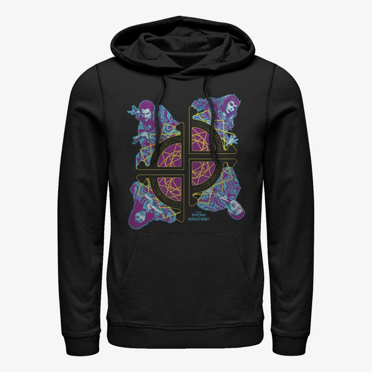 Dukserice Merch Marvel Doctor Strange in the Multiverse of Madness - Dr Strange Group Badge Unisex Hoodie Black