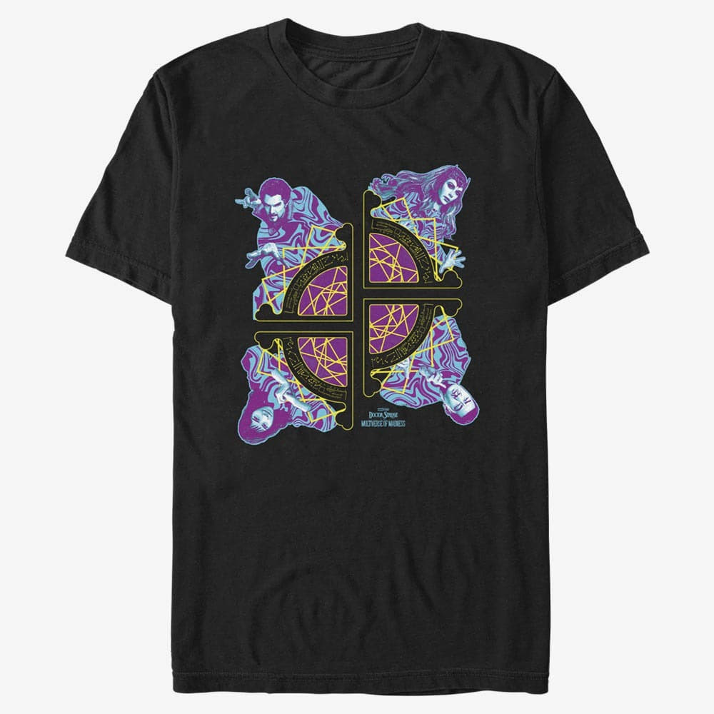 Camisetas Merch Marvel Doctor Strange in the Multiverse of Madness - Dr Strange Group Badge Unisex T-Shirt Black