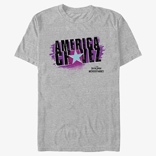 T-shirt Merch Marvel Doctor Strange in the Multiverse of Madness - Spray Paint Chavez Unisex T-Shirt Heather Grey