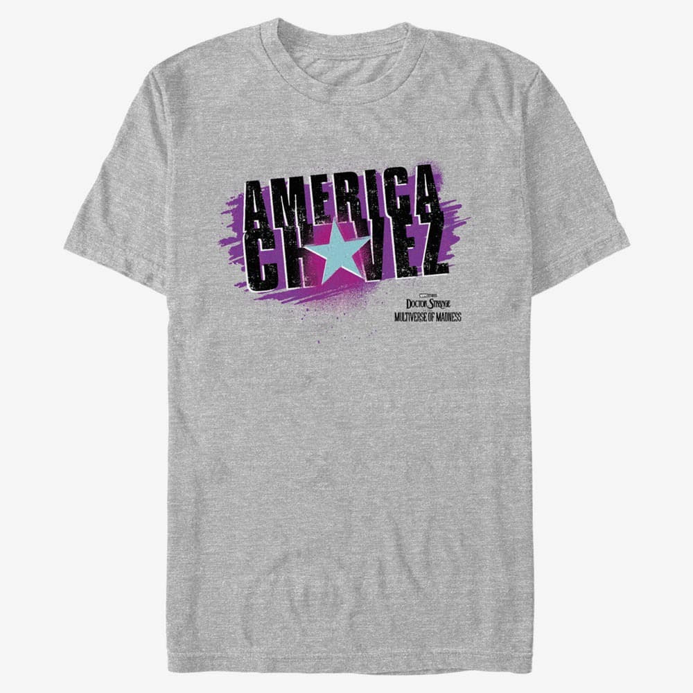 T-shirts Merch Marvel Doctor Strange in the Multiverse of Madness - Spray Paint Chavez Unisex T-Shirt Heather Grey