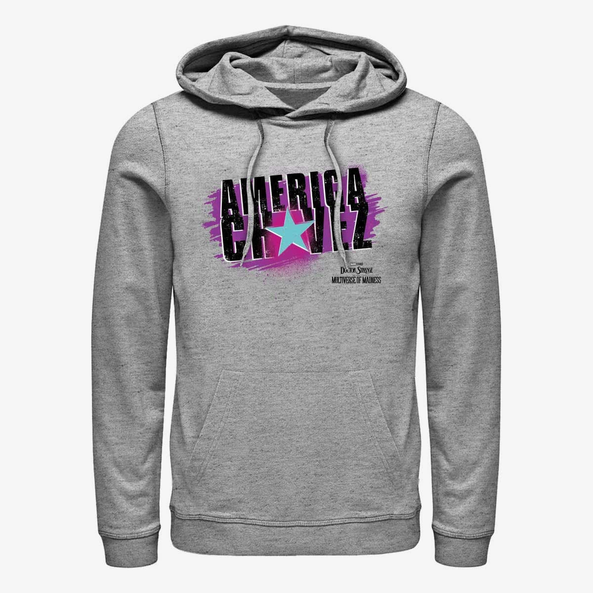 Hættetrøjer og sweatshirts Merch Marvel Doctor Strange in the Multiverse of Madness - Spray Paint Chavez Unisex Hoodie Heather Grey