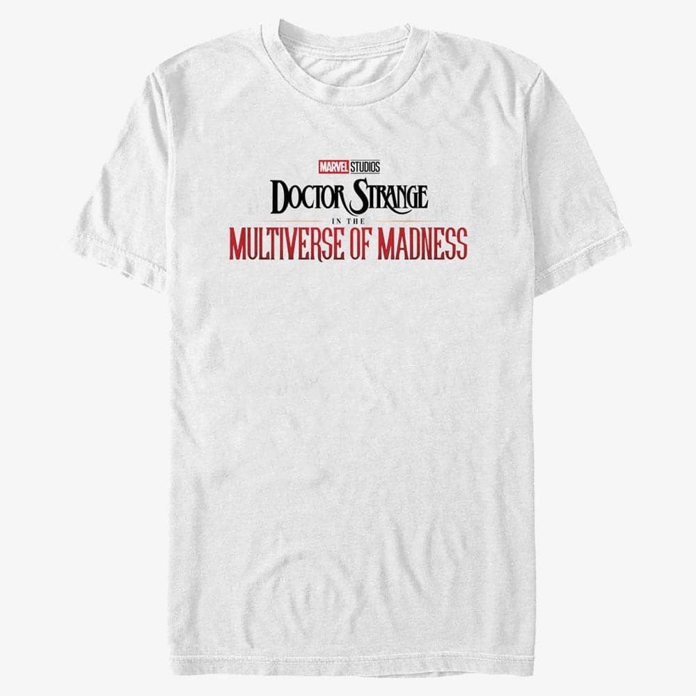 Trička Merch Marvel Doctor Strange in the Multiverse of Madness - Doctor Strange 2 Main Logo Unisex T-Shirt White