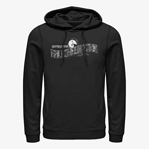 Sweatshirt Merch Disney Classics Nightmare Before Christmas - Greetings Halloween Town Unisex Hoodie Black