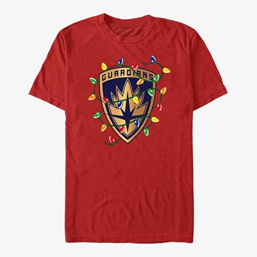 Maglietta Merch Marvel The Guardians of the Galaxy Holiday Special - Holiday Guardian Badge Unisex T-Shirt Red