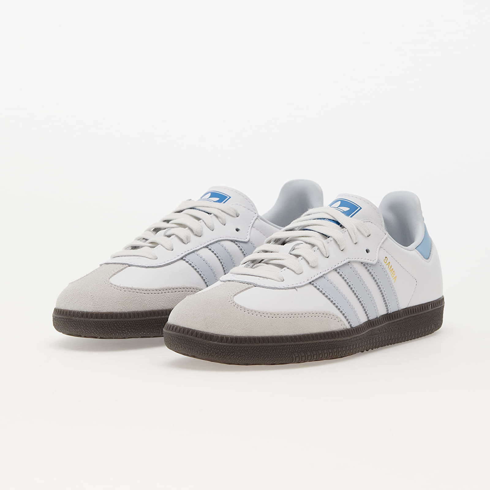 Zapatillas Hombre adidas Samba Og Core White/ Halo Blue/ Gum5