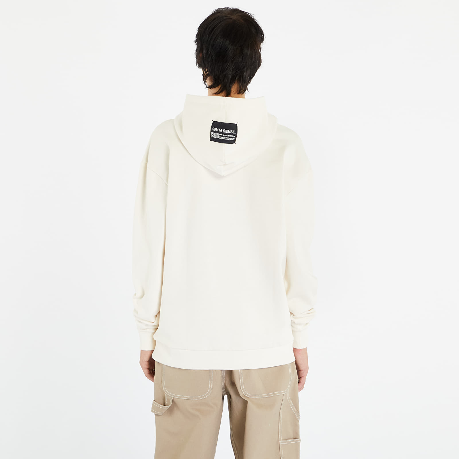 Sudaderas 9N1M SENSE. Sense Essential Hoody Whitesand