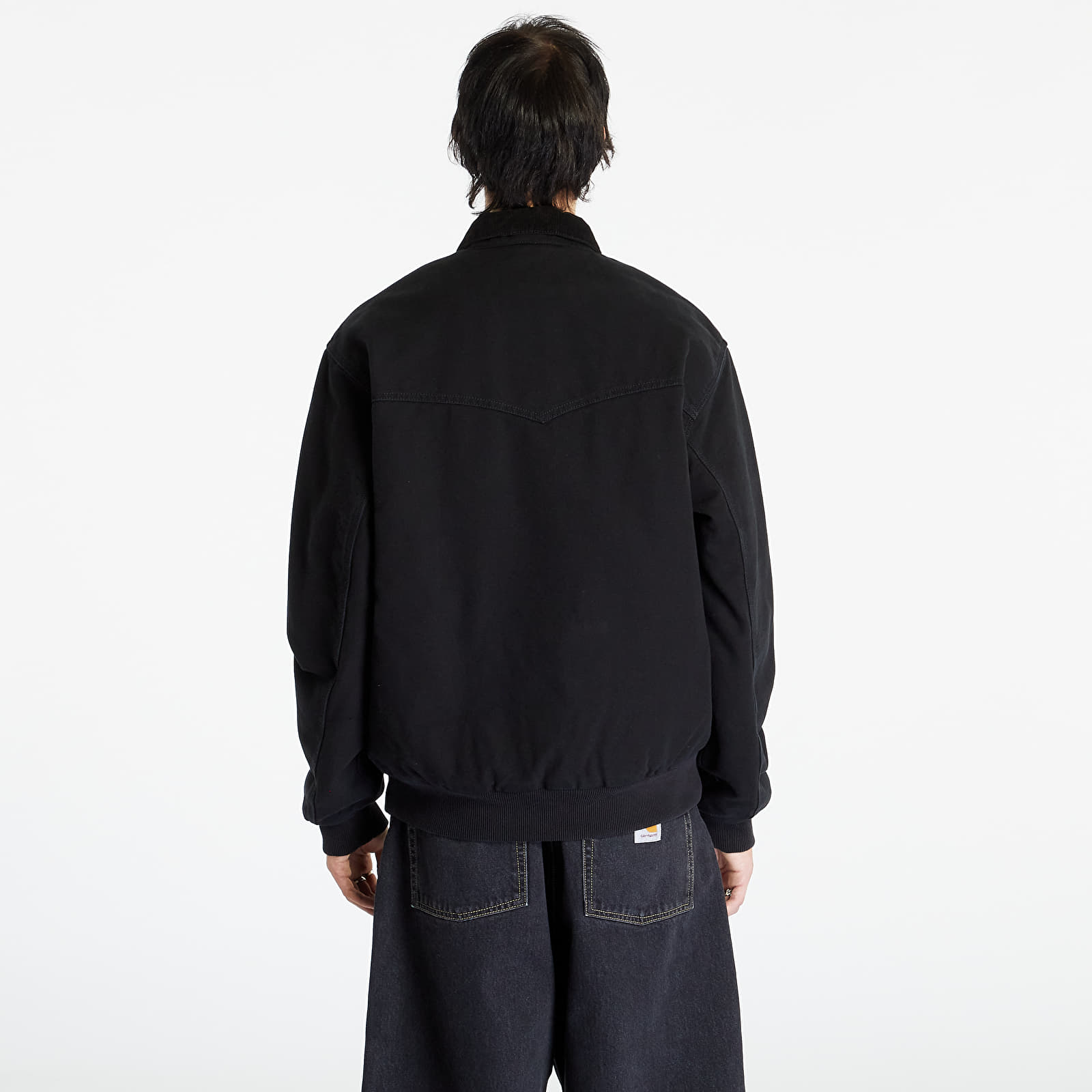 Bundy a kabáty Carhartt WIP OG Santa Fe Jacket Black/ Black Aged Canvas