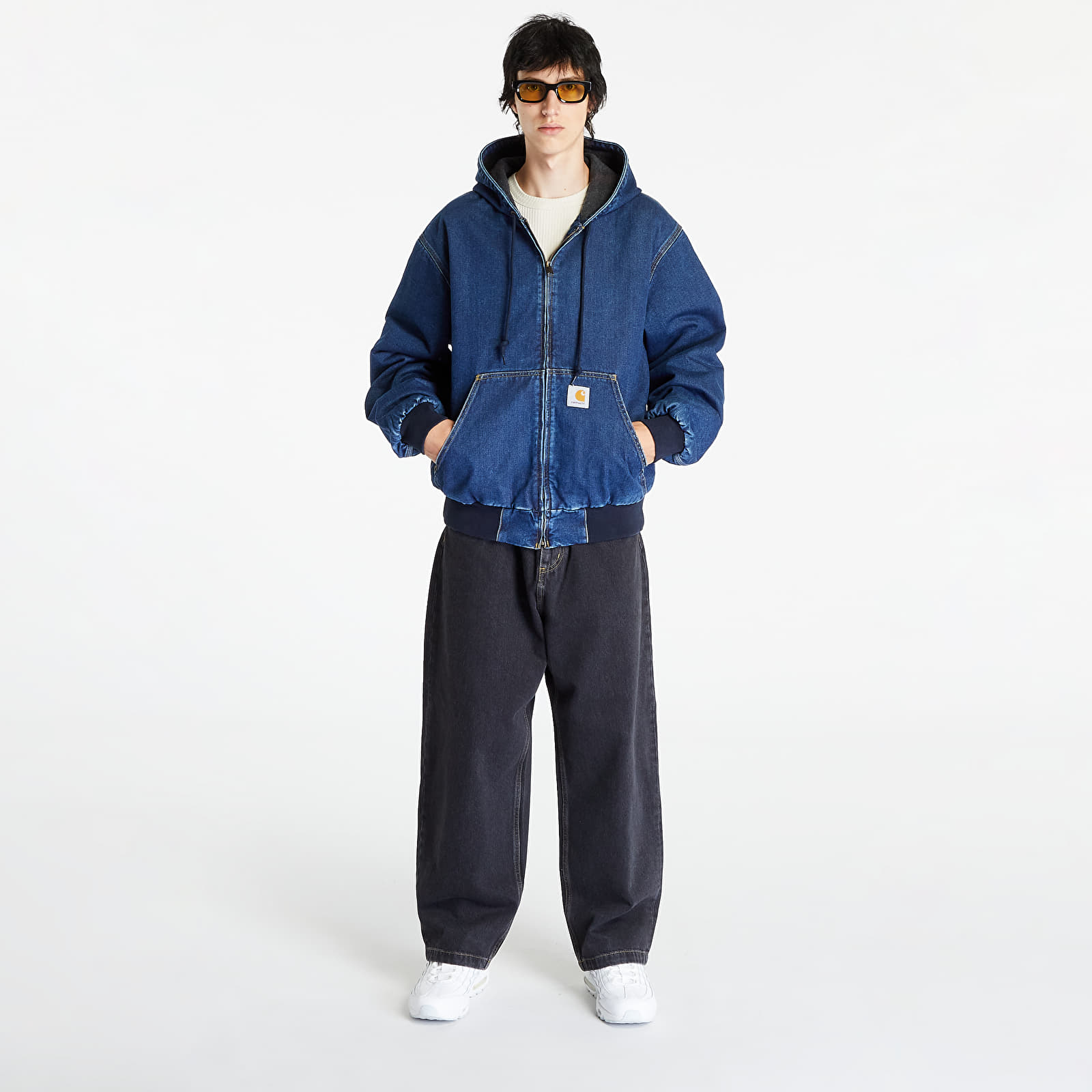 Bundy a kabáty Carhartt WIP OG Active Jacket Blue Stone Washed