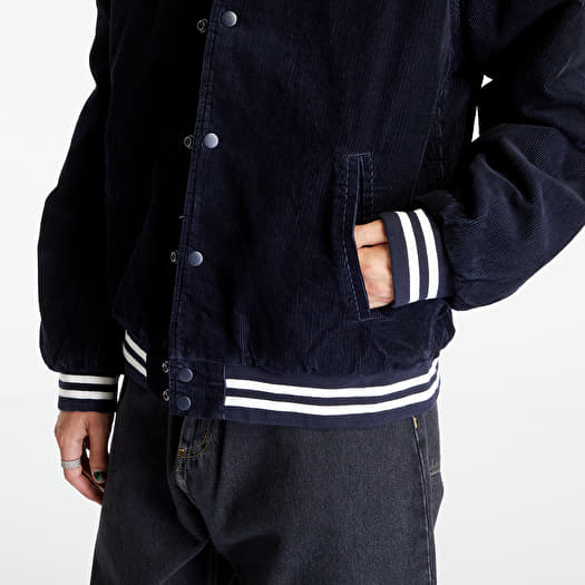 Carhartt WIP Rugged Letterman Jacket Dark Navy/ Wax | Queens