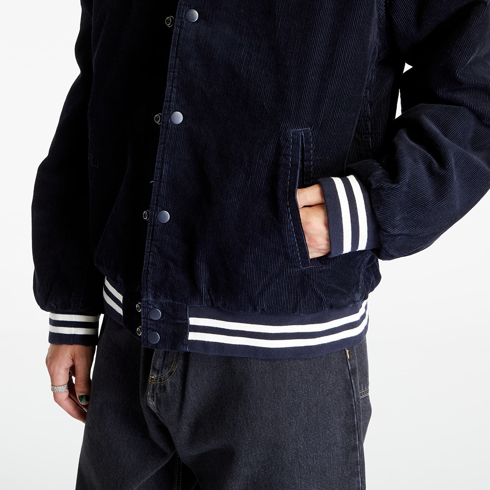 Chaquetas y abrigos Carhartt WIP Rugged Letterman Jacket Dark Navy/ Wax