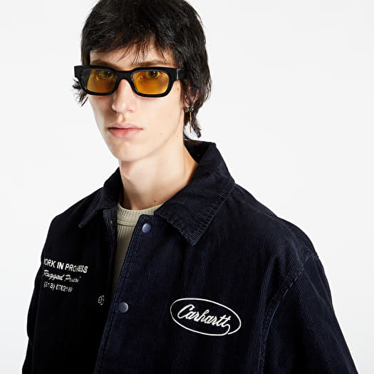 Carhartt WIP Rugged Letterman Jacket Dark Navy/ Wax | Queens