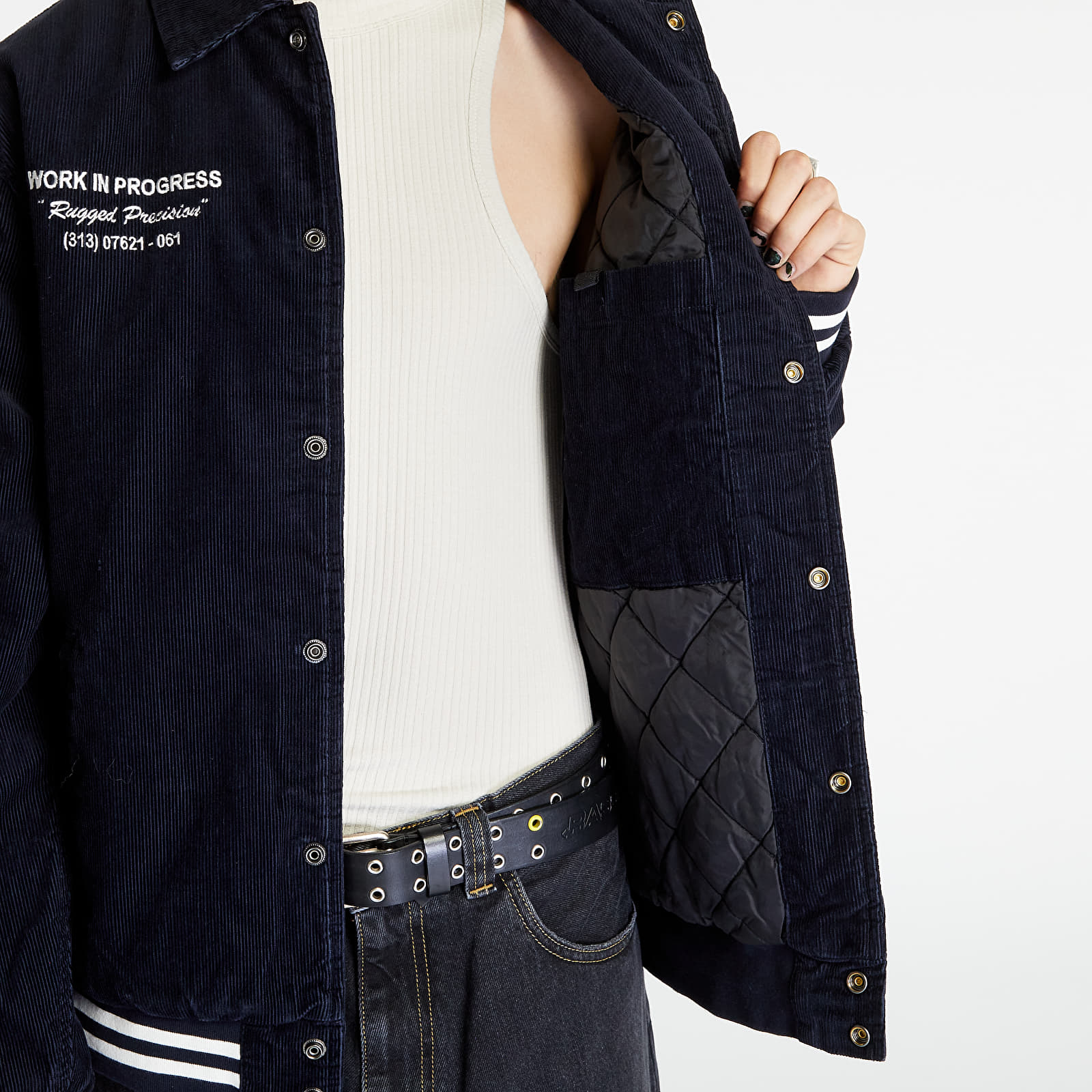 Chaquetas y abrigos Carhartt WIP Rugged Letterman Jacket Dark Navy/ Wax