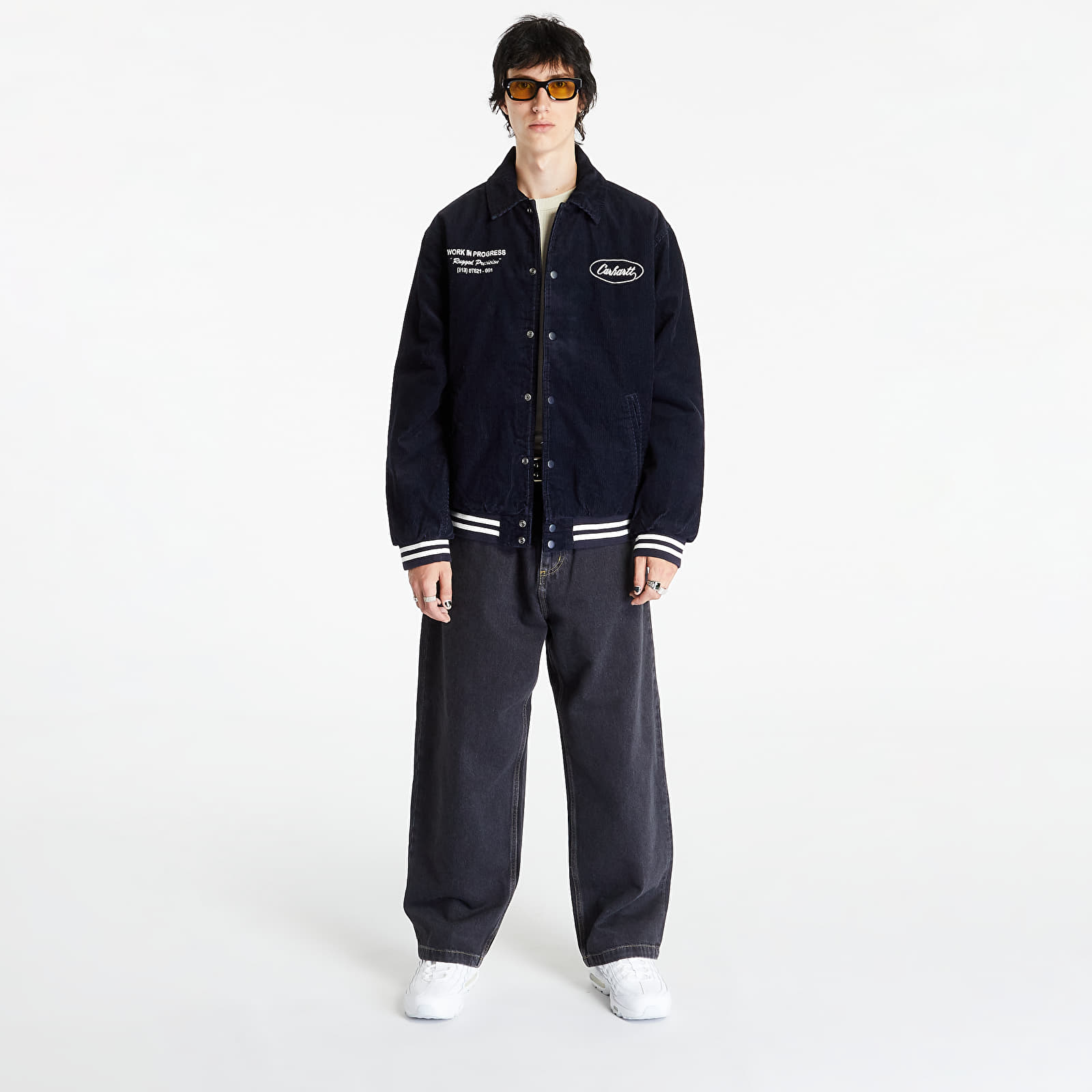 Chaquetas y abrigos Carhartt WIP Rugged Letterman Jacket Dark Navy/ Wax