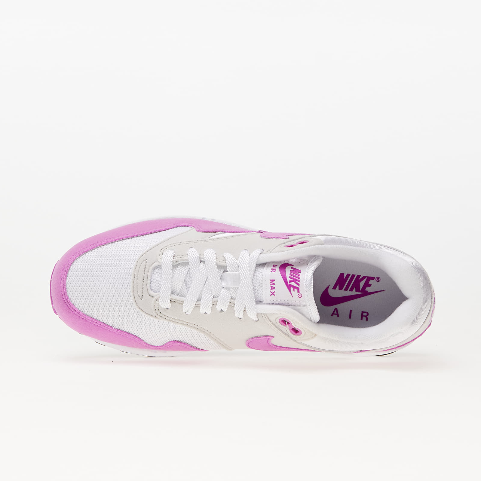 SievieŔu kedas un apavi Nike W Air Max 1 '87 Neutral Grey/ Fuchsia Dream-White-Black