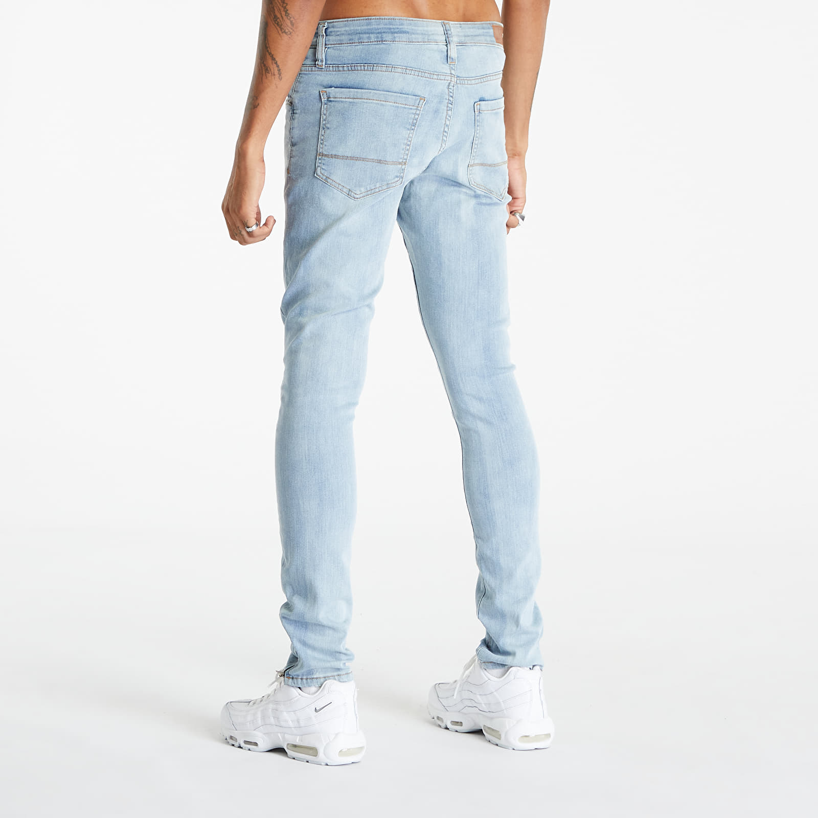 Dżinsy i spodnie Urban Classics Slim Fit Zip Jeans Lighter Washed