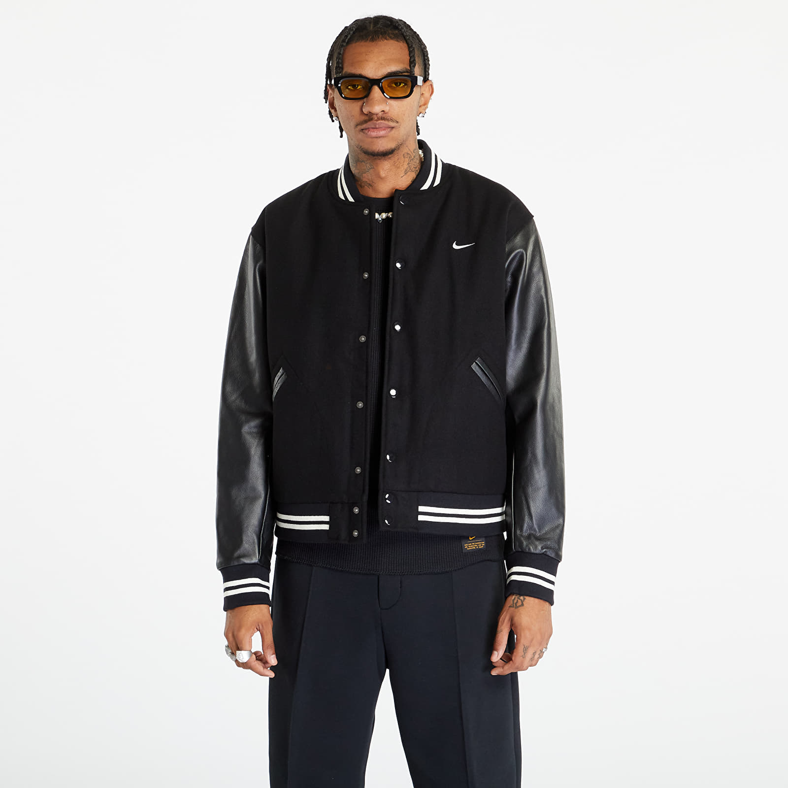 Bombery Nike Authentics Men's Varsity Jacket Black/ White