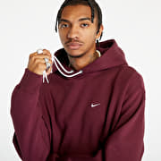 Hoodies and sweatshirts Nike Solo Swoosh Men s Fleece Pullover Hoodie Night Maroon White Queens
