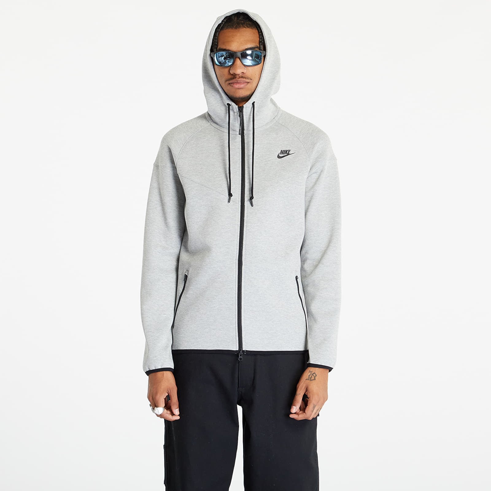 Nike Φούτερ Nike Dri-FIT Men's Camo Print Training Full-Zip Hoodie Dark Grey Heather/ Black L
