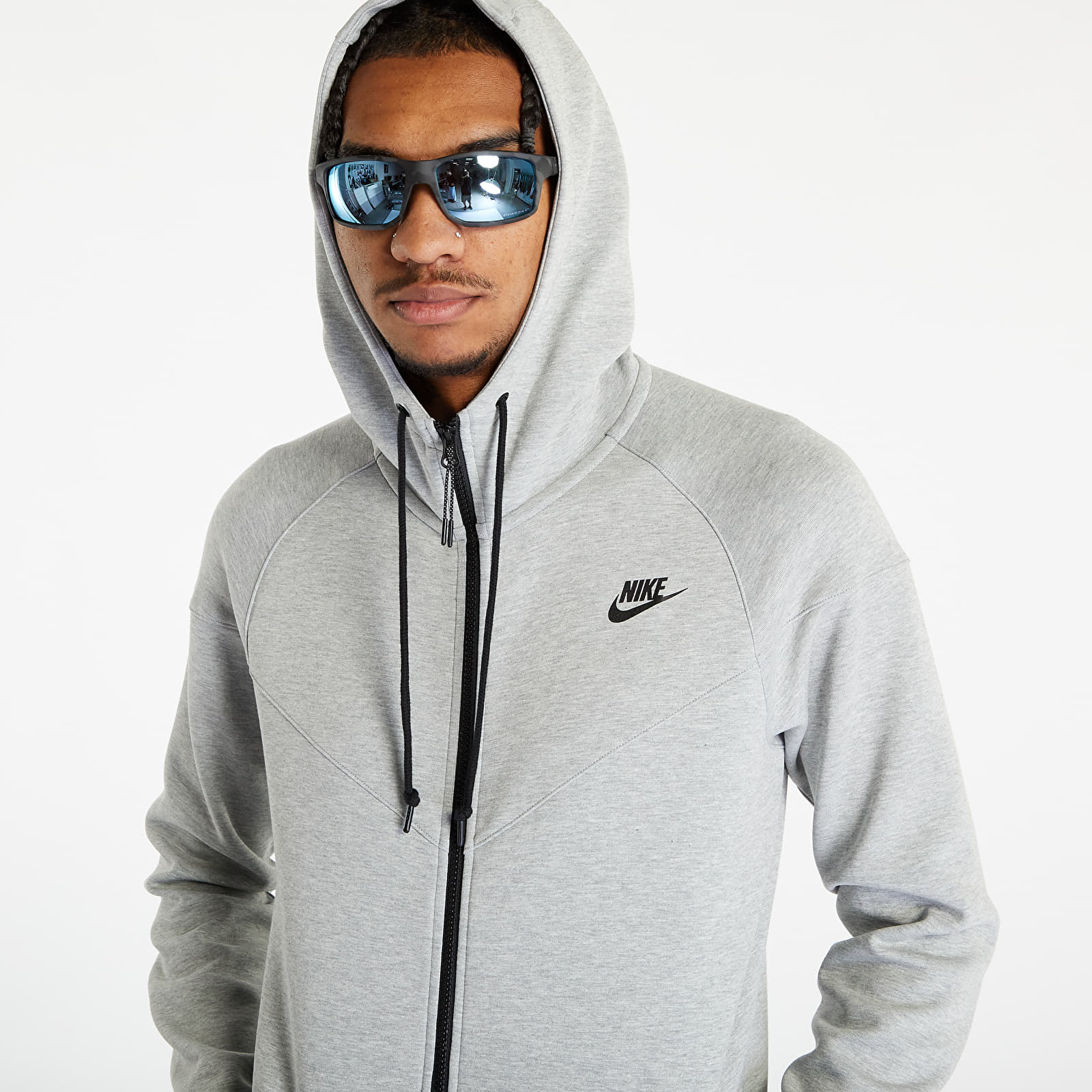 Nike Φούτερ Nike Dri-FIT Men's Camo Print Training Full-Zip Hoodie Dark Grey Heather/ Black L - 2