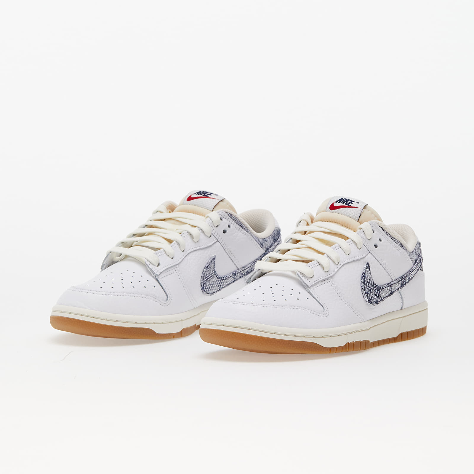 Sneakers og sko til mænd Nike Dunk Low White/ Midnight Navy-Gym Red-Sail