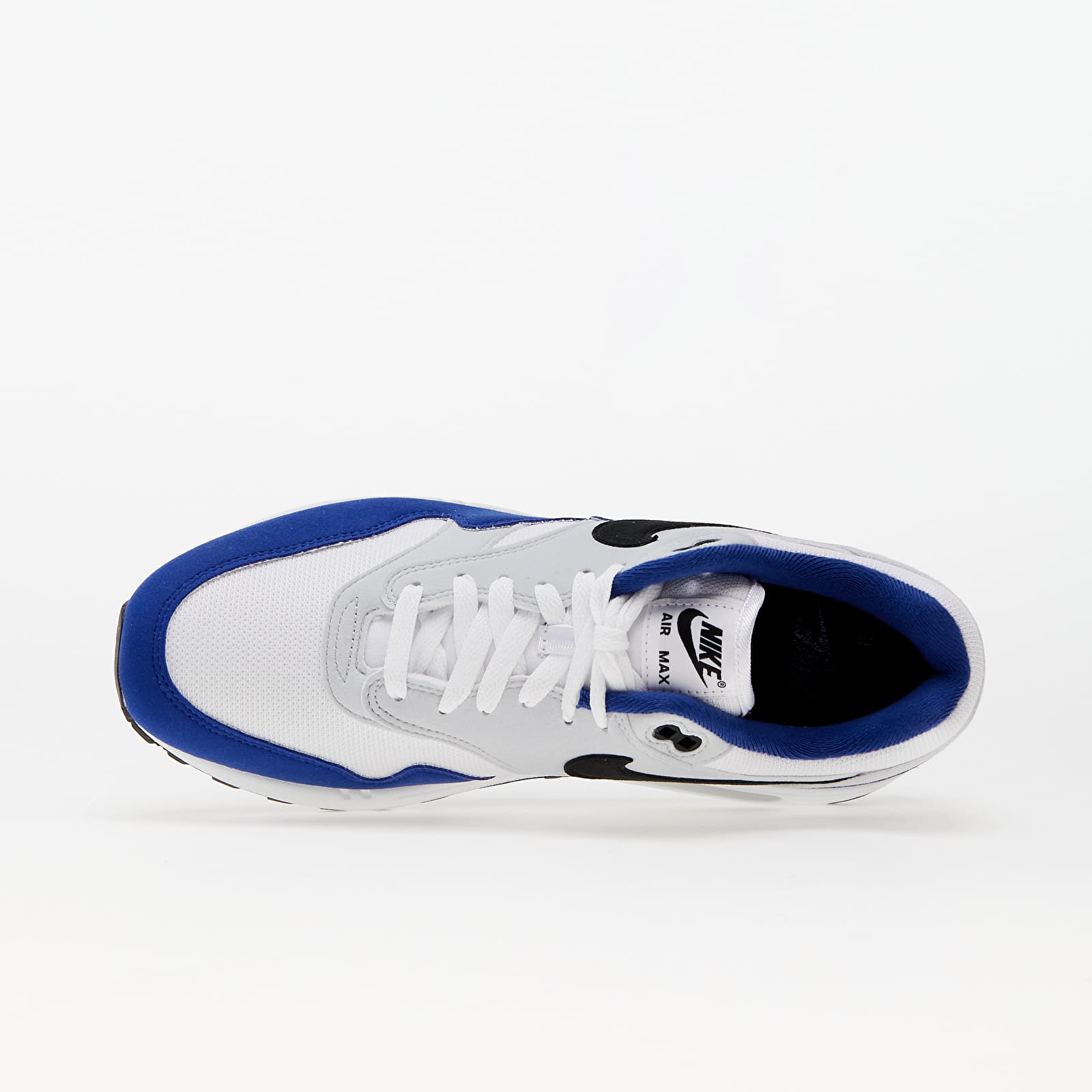 Men s shoes Nike Air Max 1 White Black Deep Royal Blue Queens