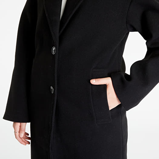 OVERSIZED DOUBLE-BREASTED WOOL COAT - BLACK - Coats and Jackets - COS