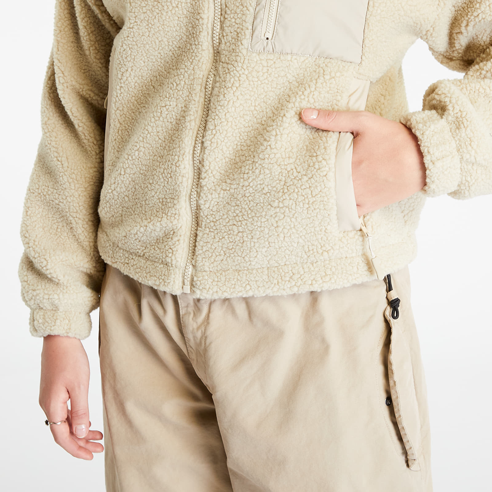 Jakne Urban Classics Ladies Sherpa Mix Jacket Wetsand