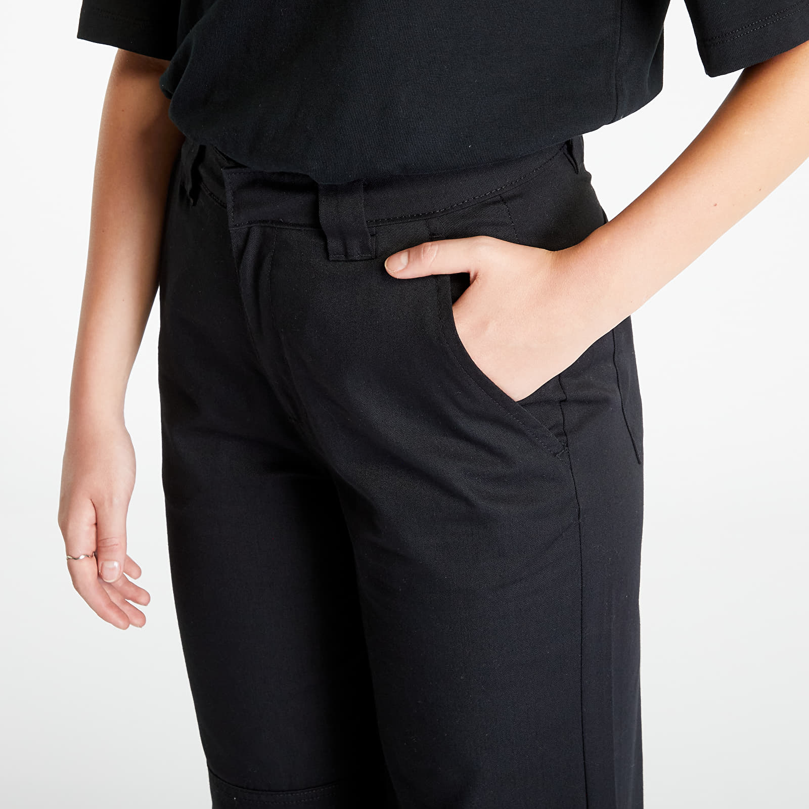 Pantalon Urban Classics Ladies Straight Leg Workwear Pants Black
