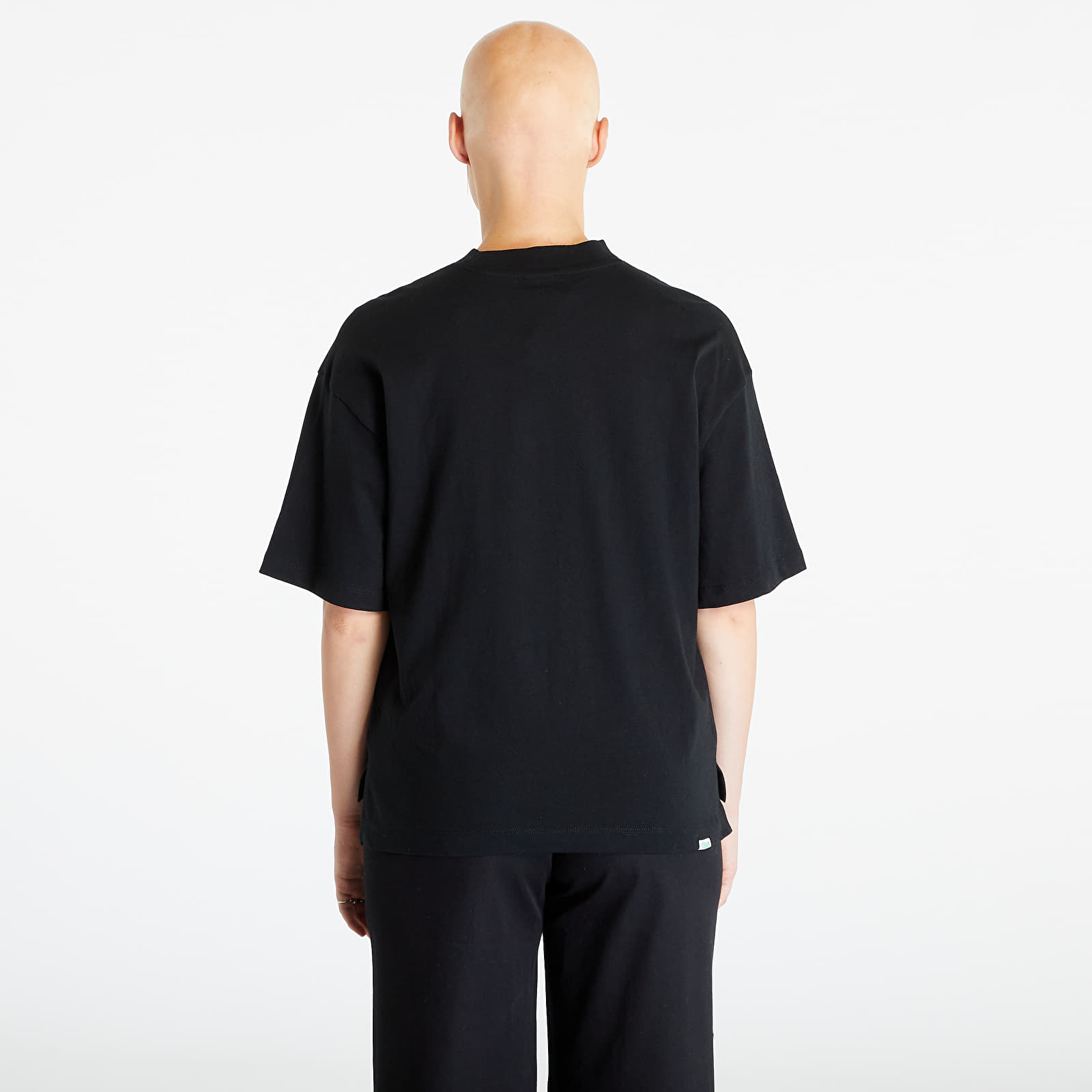 T-shirts Urban Classics Ladies Organic Heavy Slit Tee Black