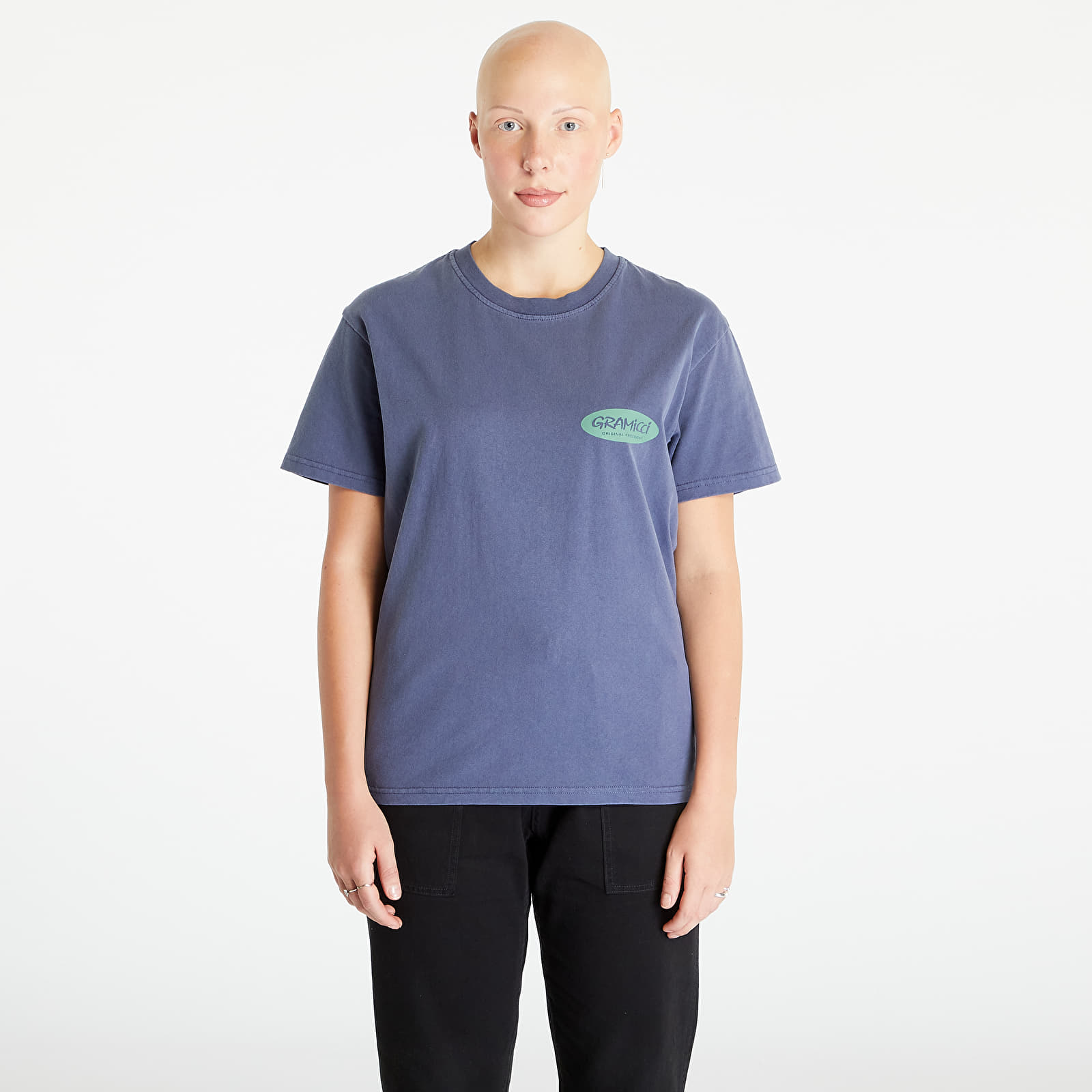 T-shirts Gramicci Original Freedom Oval Tee UNISEX Navy Pigment