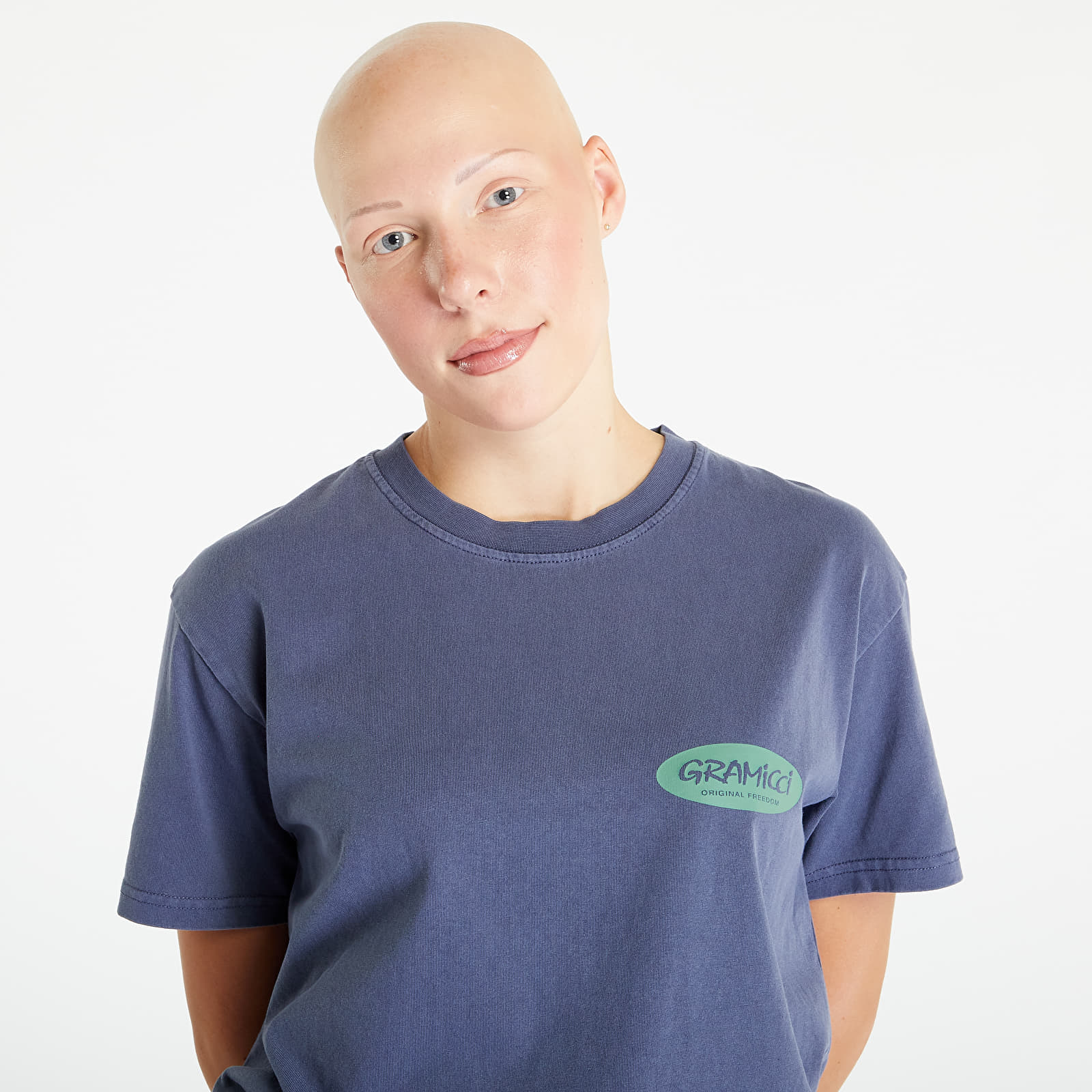 T-shirts Gramicci Original Freedom Oval Tee UNISEX Navy Pigment