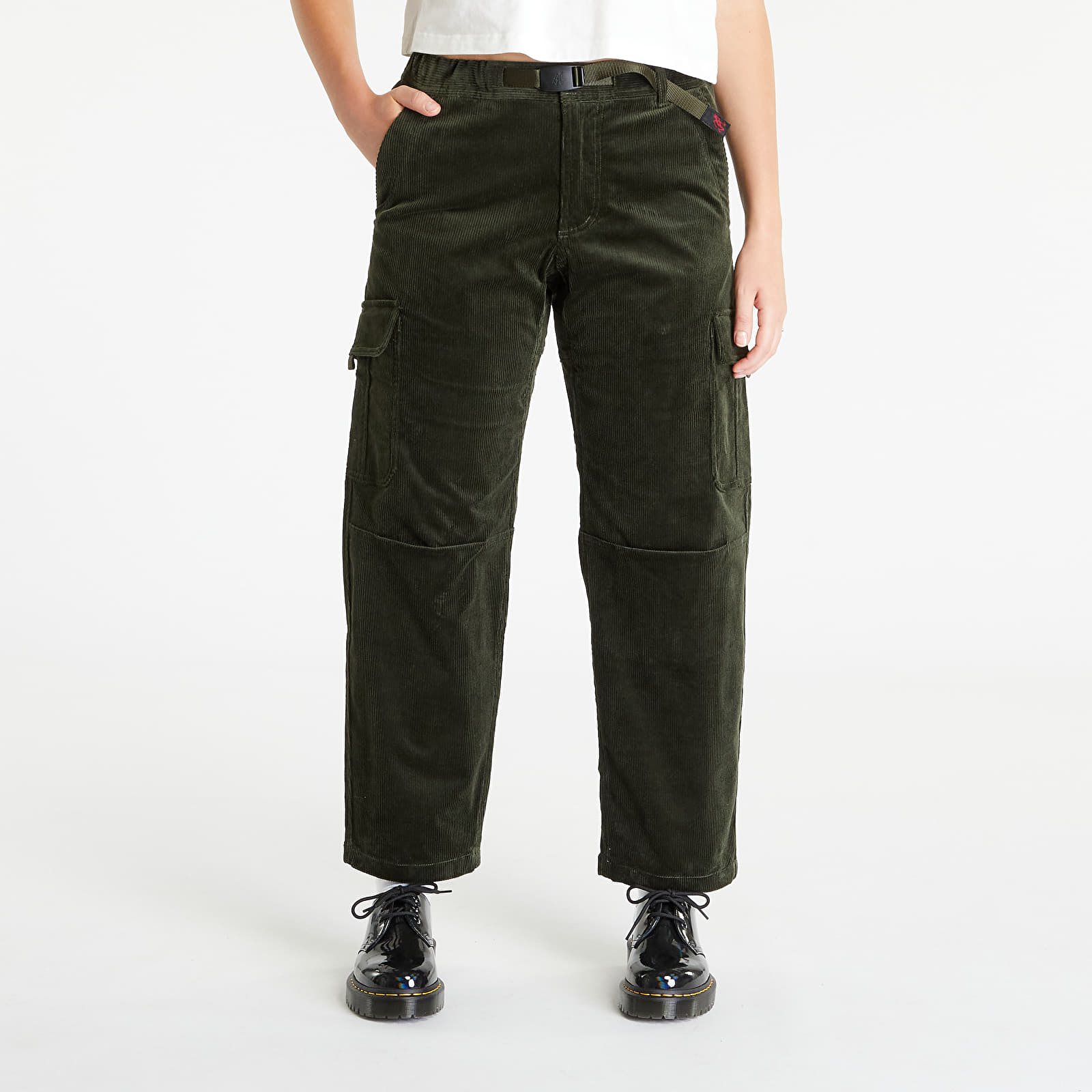 Pantaloni Gramicci Corduroy Loose Cargo Pant UNISEX Dark Green