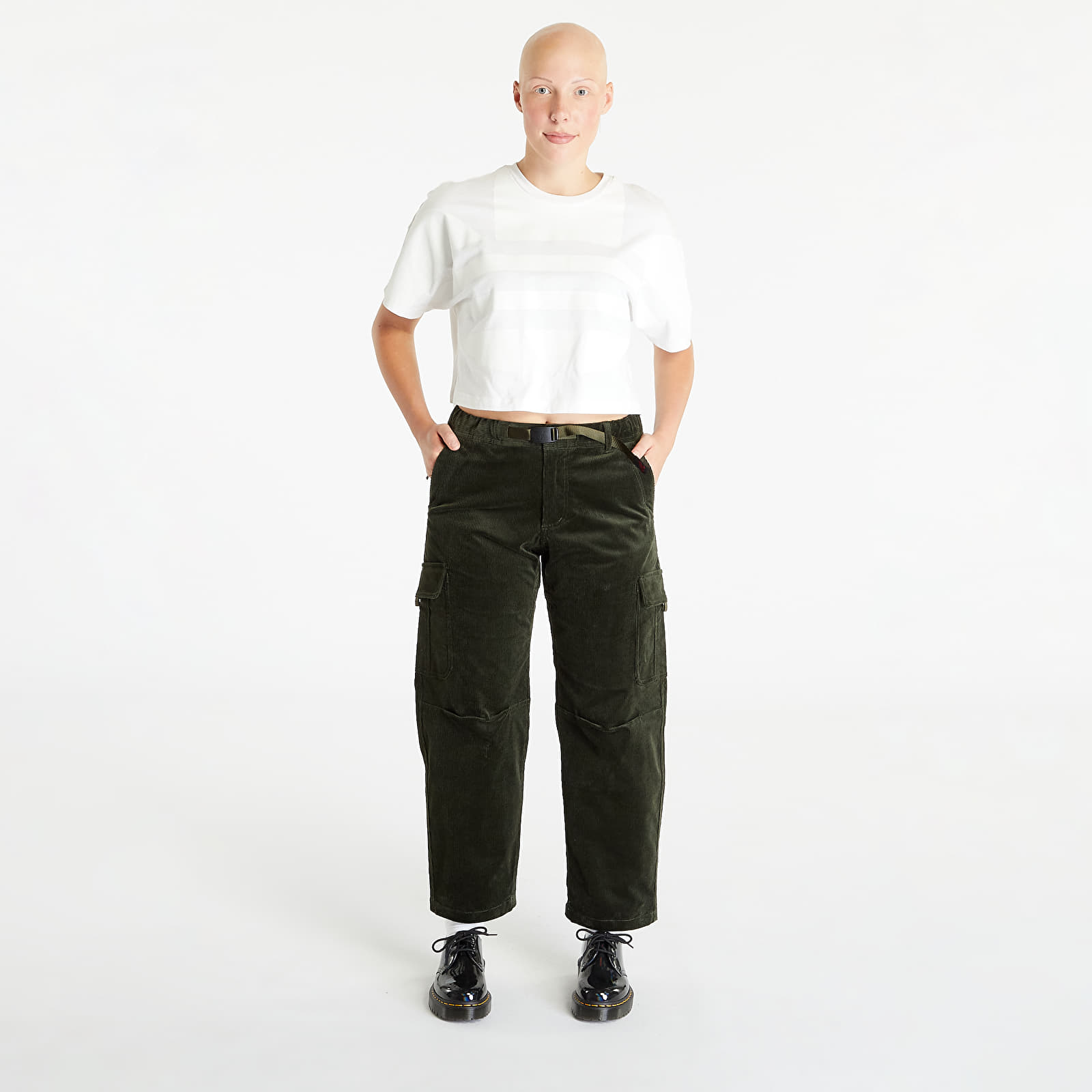 Pantaloni Gramicci Corduroy Loose Cargo Pant UNISEX Dark Green