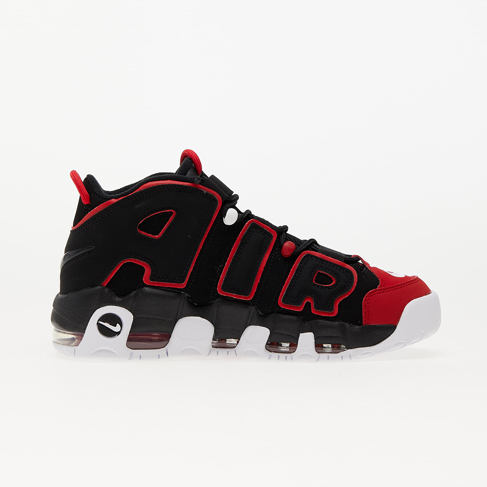 Nike uptempo red hot sale