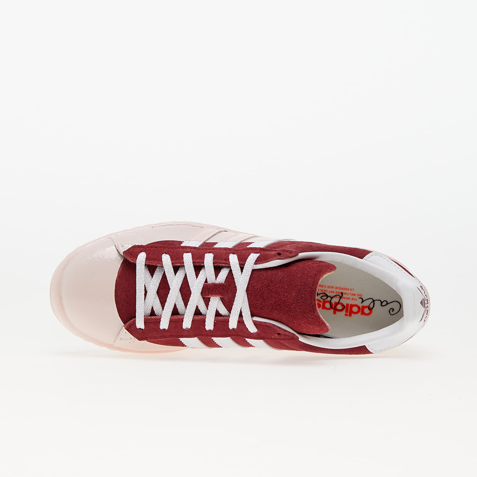 Pánské tenisky a boty adidas x Cali Dewitt Campus 80s Core Burgundy/ Ftw White/ Off White