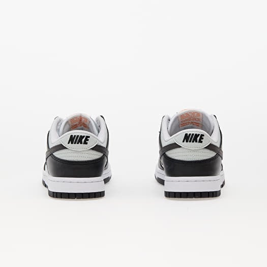 dunk low black silver