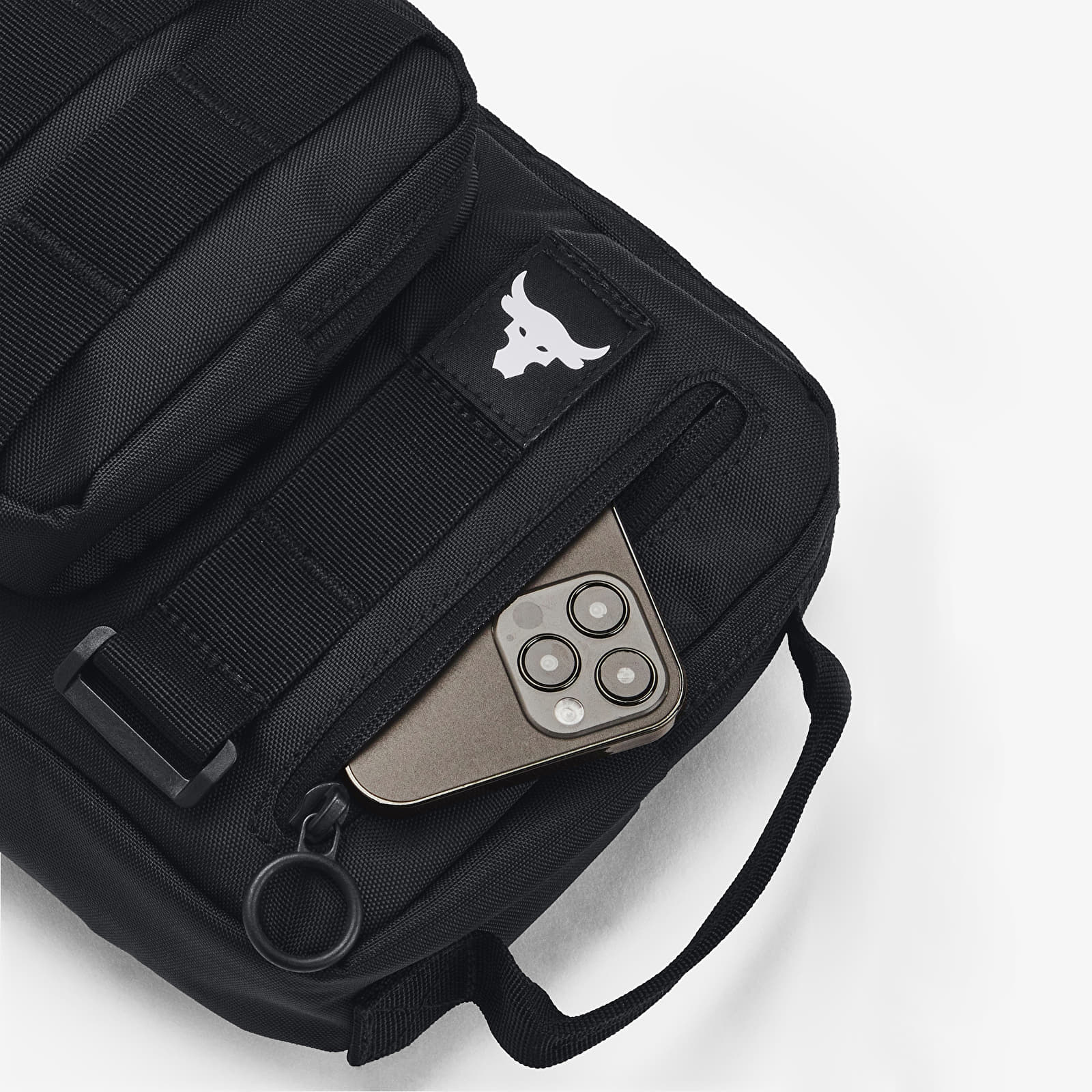 Ledvinky Under Armour Project Rock Waist Bag Black/ White