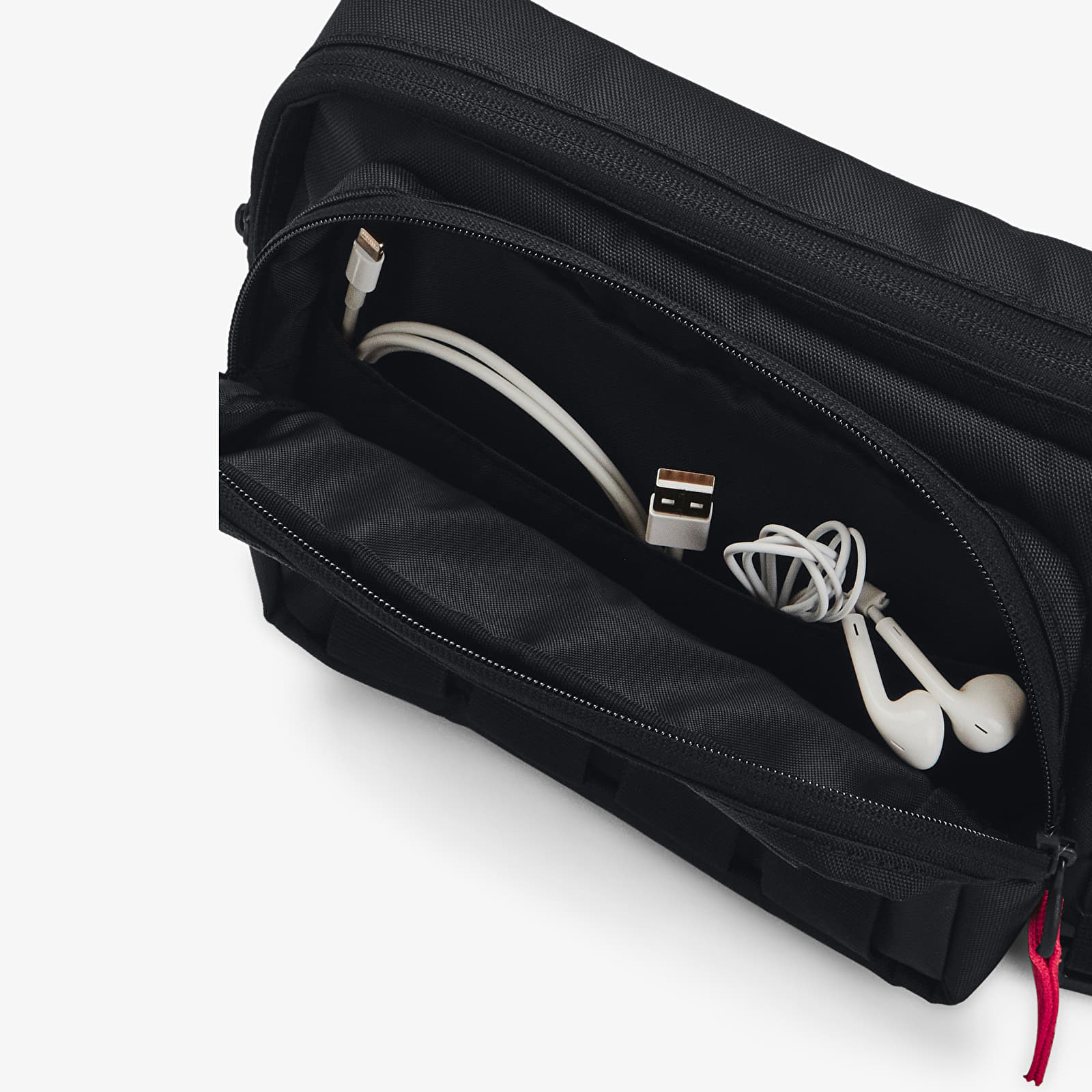 Ledvinky Under Armour Project Rock Waist Bag Black/ White