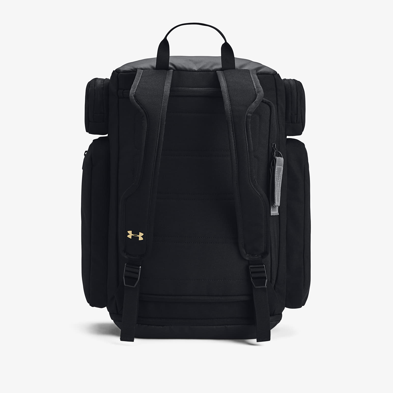 Backpacks Under Armour Project Rock Duffle Backpack Black/ Black/ Metallic Gold