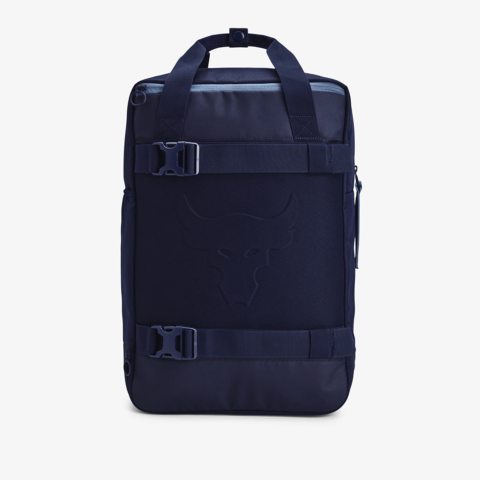 Backpacks Under Armour Project Rock Box Duffle Backpack Midnight Navy Midnight Navy Hushed Blue Queens