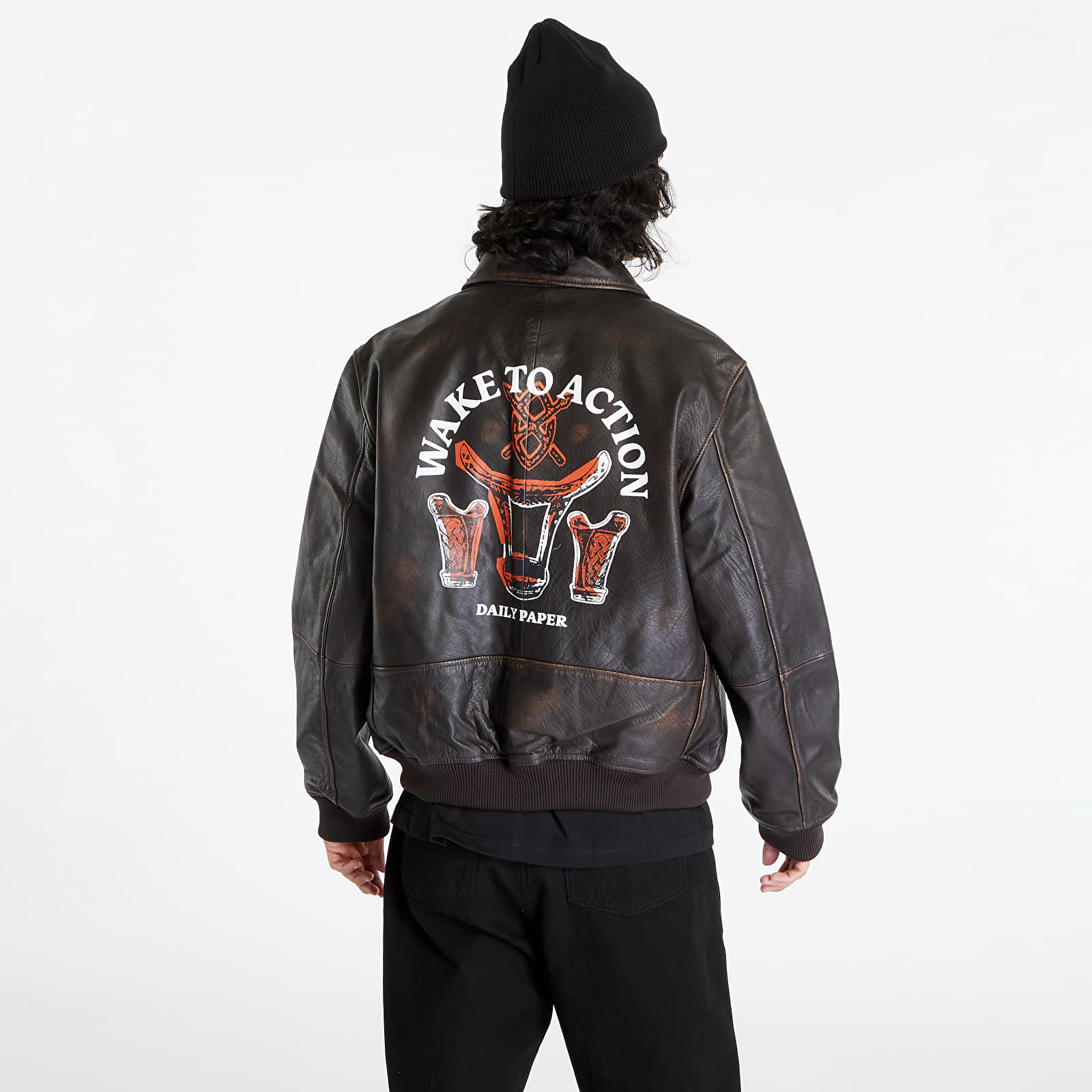 Kurtki Daily Paper Rovin Jacket Dark Brown