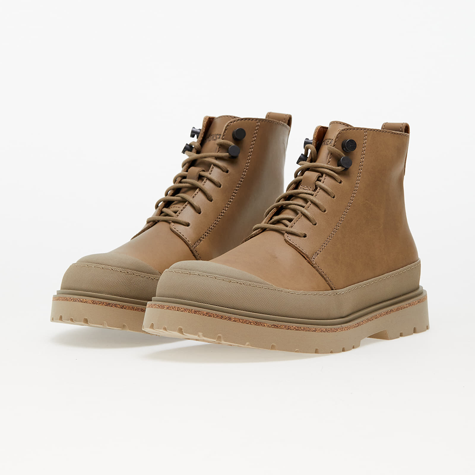 Pánske tenisky a obuv Birkenstock Prescott Lace Natural Leather Taupe