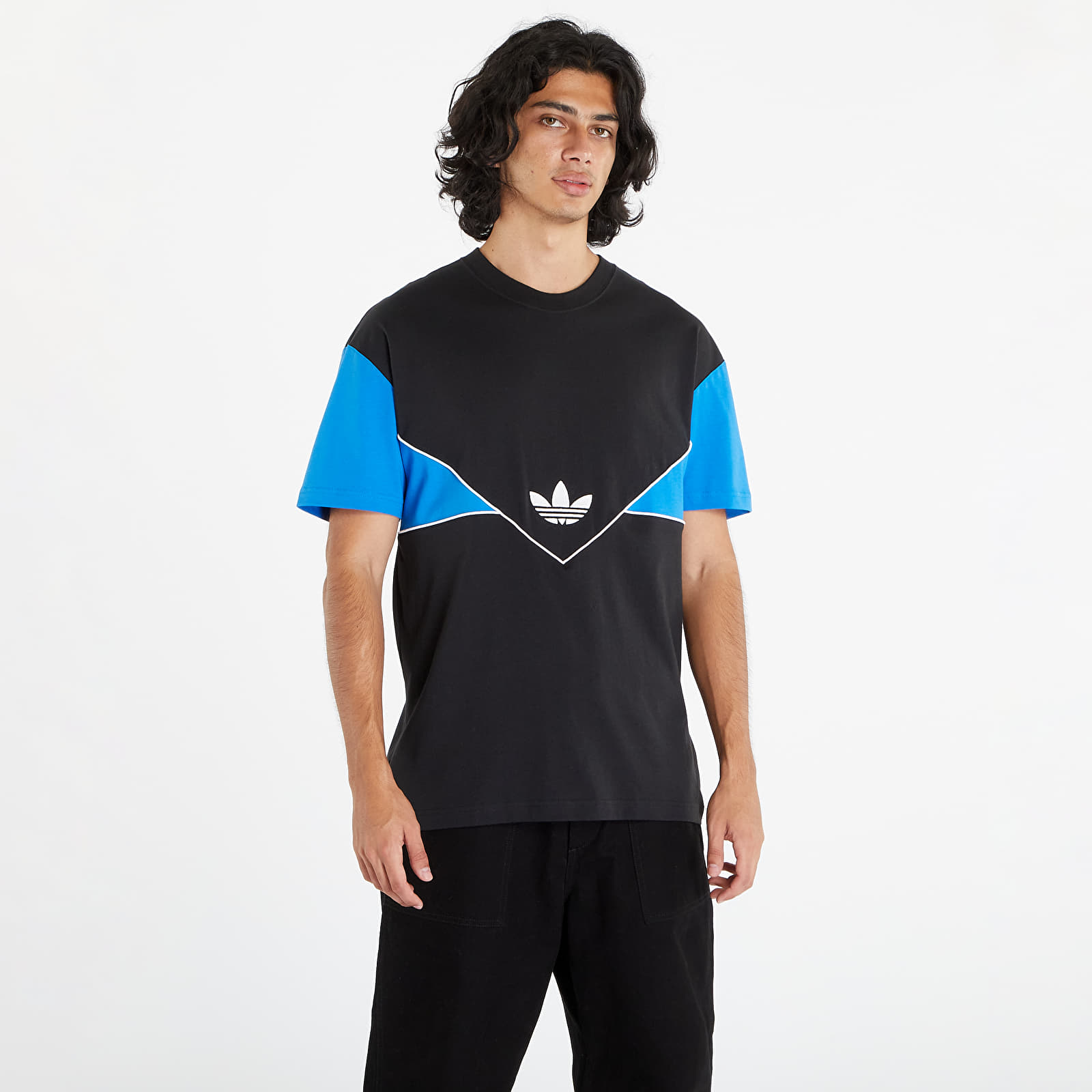 T-shirts adidas Originals Adicolor Seasonal Archive Tee Black/ Blue Bird