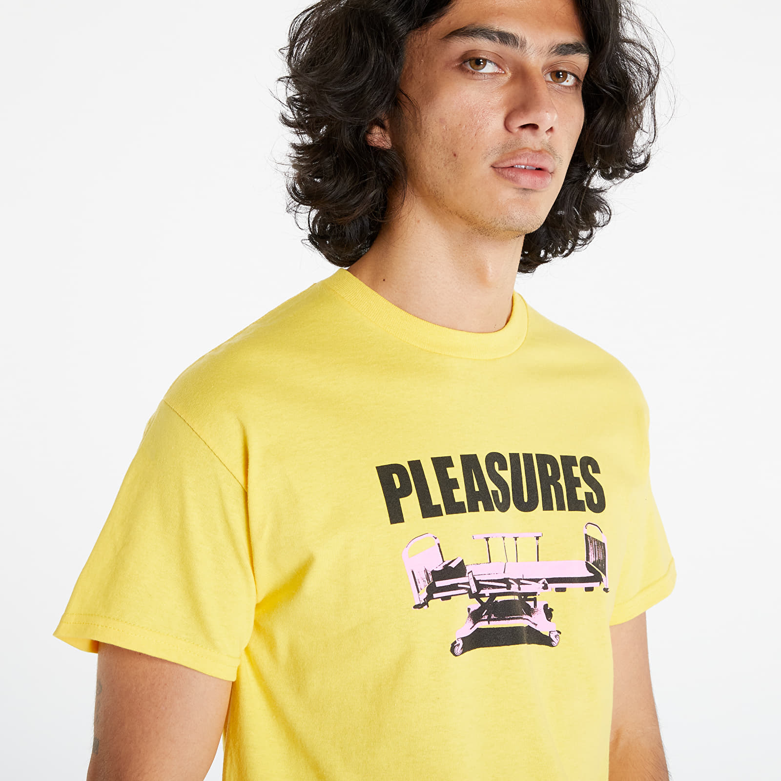 Pólók PLEASURES Bed T-Shirt Yellow