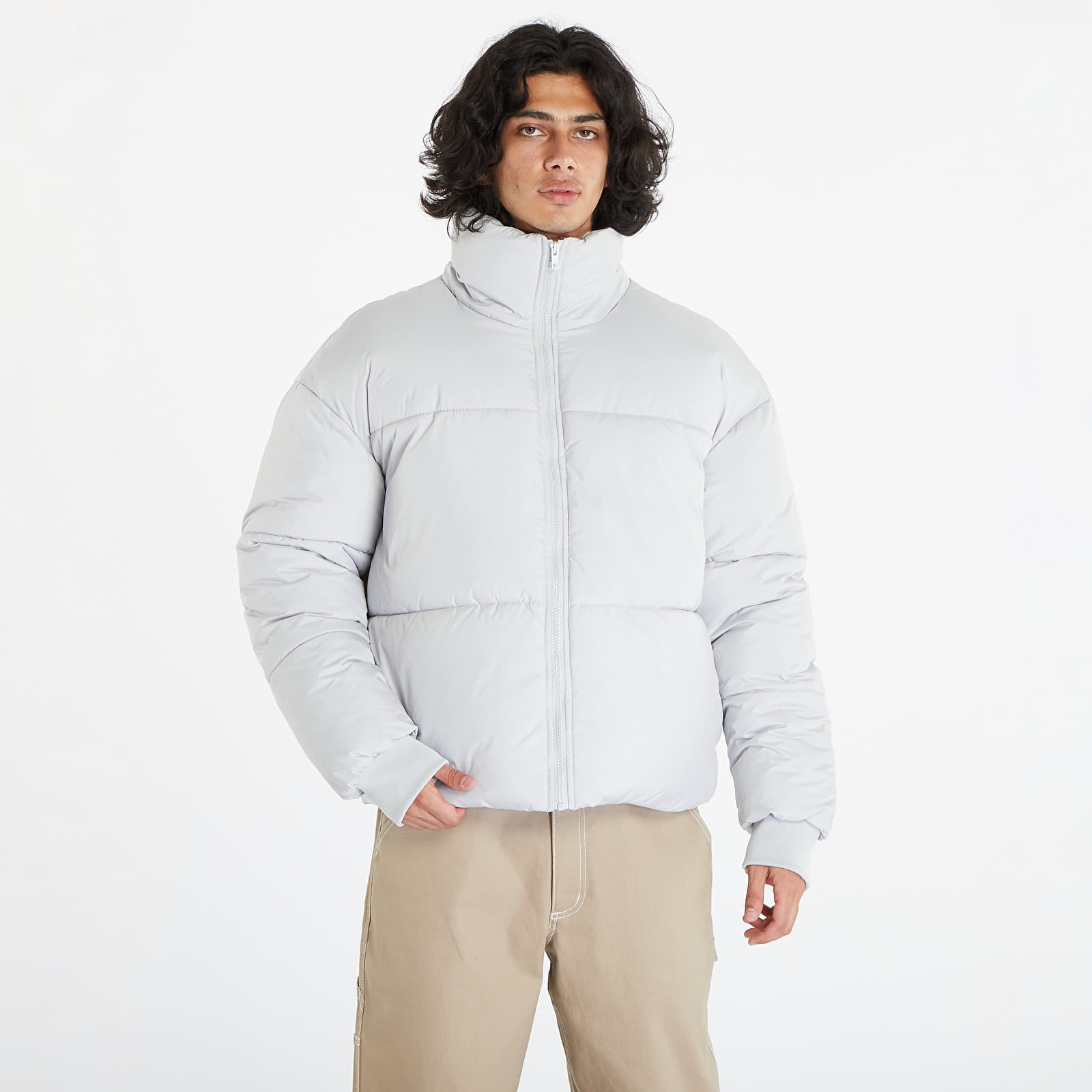 Jakker og frakker Urban Classics Short Big Puffer Jacket Light Asphalt