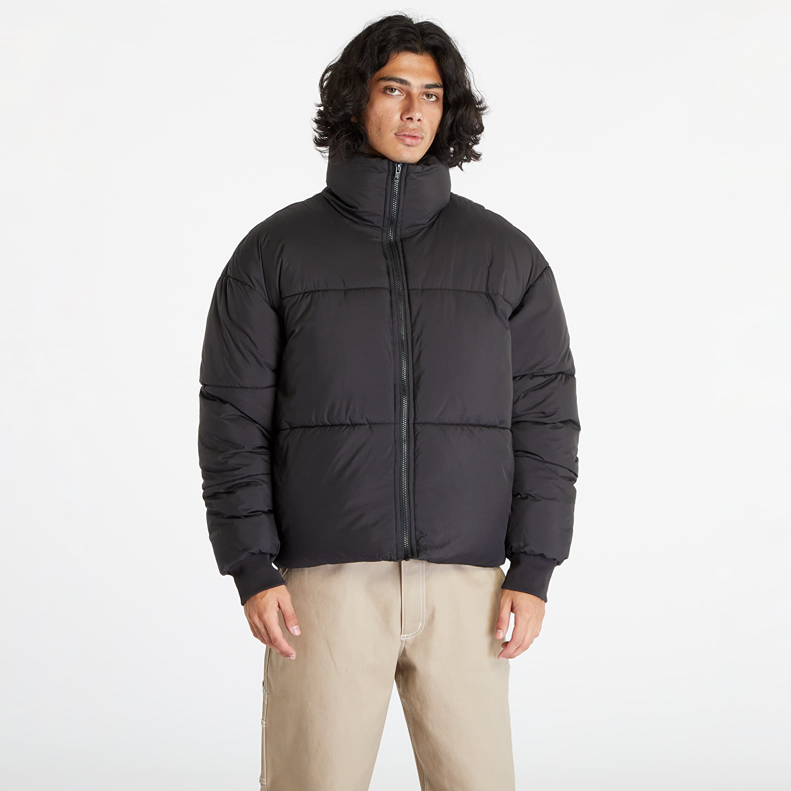 Jackets and Coats Urban Classics Short Big Puffer Jacket Black