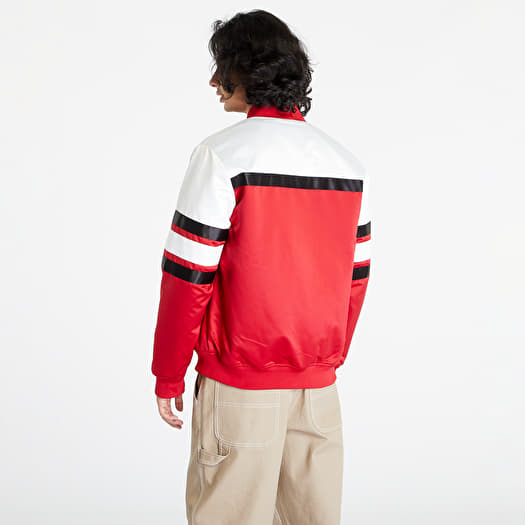 red and white chicago bulls jacket