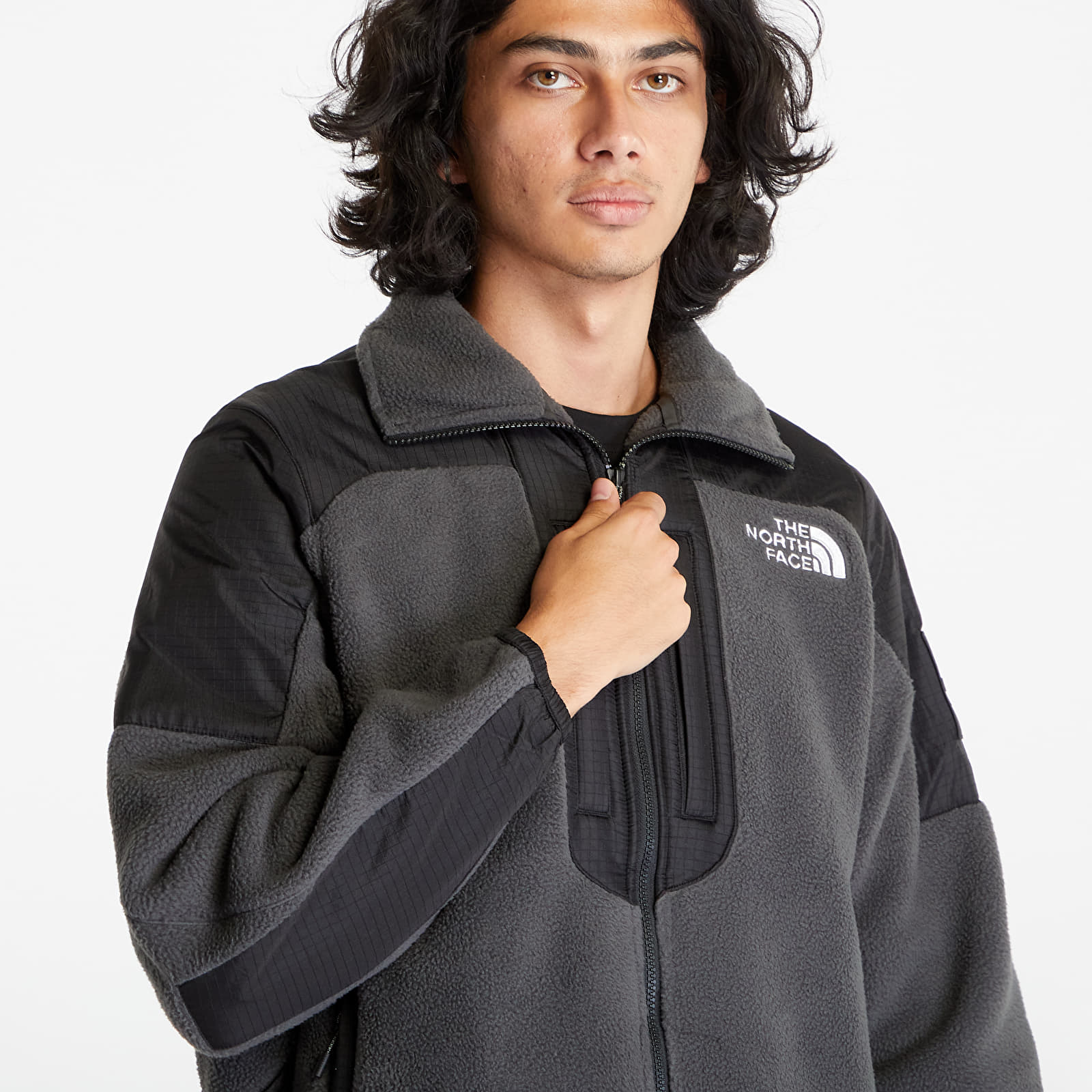 Jassen The North Face Fleeski Y2K Jacket Asphalt Grey/ TNF Black